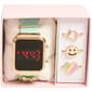 Womens Gold-Tone Digital Watch w/ Interchangeable Rings - AWS343B - image 1