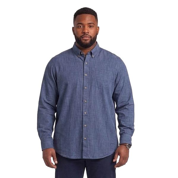 Mens Big & Tall Architect(R) Long Sleeve Cross Hatch Button Down - image 