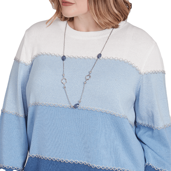 Plus Size Alfred Dunner Lake Victoria Ombre Colorblock Sweater