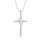 Nova Star(R) 1/4ctw Lab Grown Diamond Sterling Silver Cross Pendant - image 1