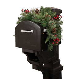 Northlight 36in. Pre-lit Decorated Christmas Mailbox Swag