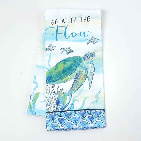 Sea Turtle Dual Kitchen Towel - image 