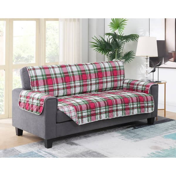 Harper Lane Carol Plaid Reversible Furniture Protector