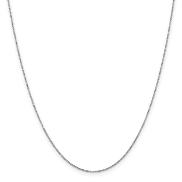 Gold Classics&#40;tm&#41; .9mm. 14k White Gold Cable Chain Necklace - image 