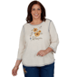 Plus Size Alfred Dunner Tuscany Sunflower Embroidered Blouse - image 1