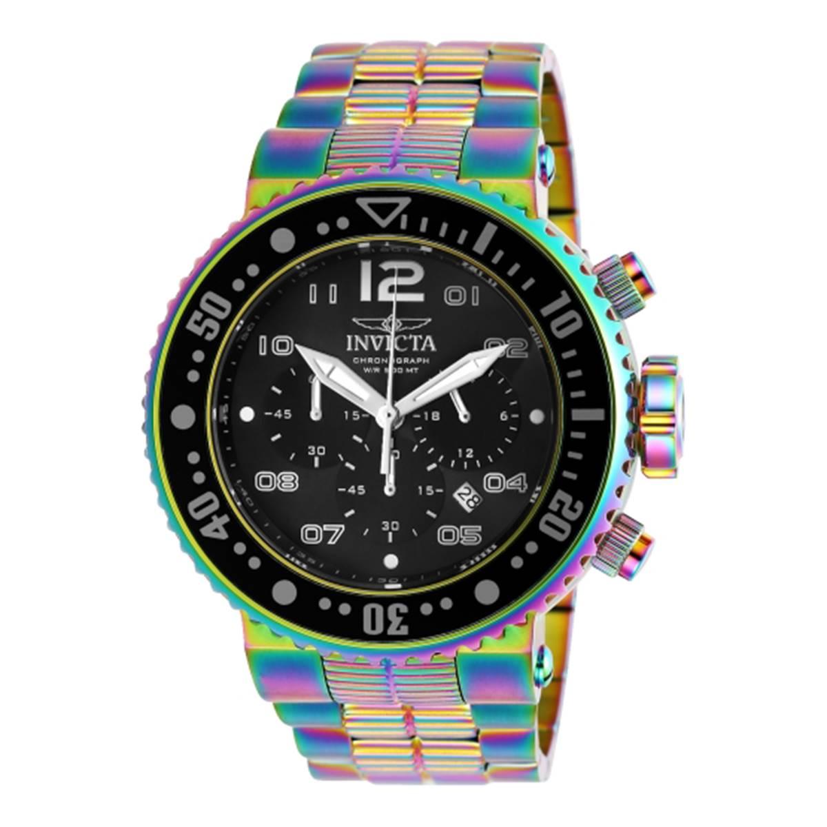 Mens Invicta Pro Diver Iridescent Band Watch - 25078