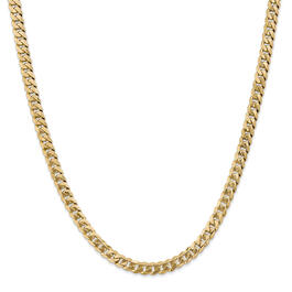 Mens Gold Classics&#8482; 5.75mm. 14k Gold Beveled Curb Chain Bracelet