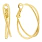 Athra 30mm 14kt. Gold Over Brass Double Hoop Earrings - image 1