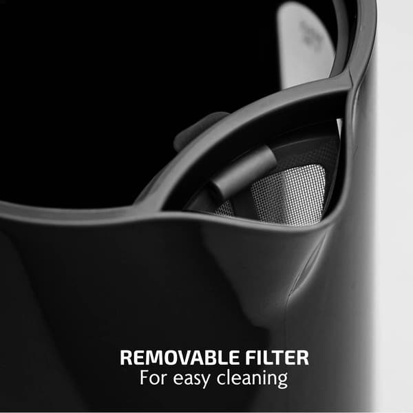 Ovente 1.8 Liter Electric Kettle w/ ProntoFill™ Lid - Black