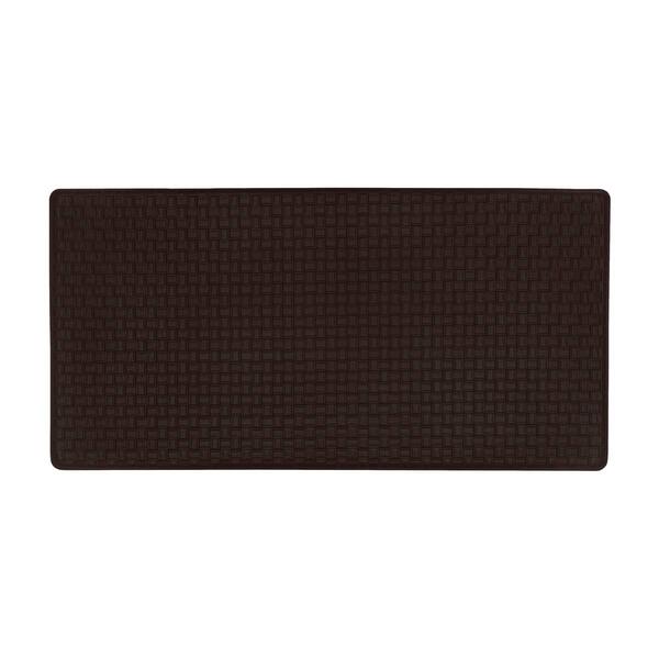 Achim Woven-Embossed Faux-Leather Anti-Fatigue Mat - image 