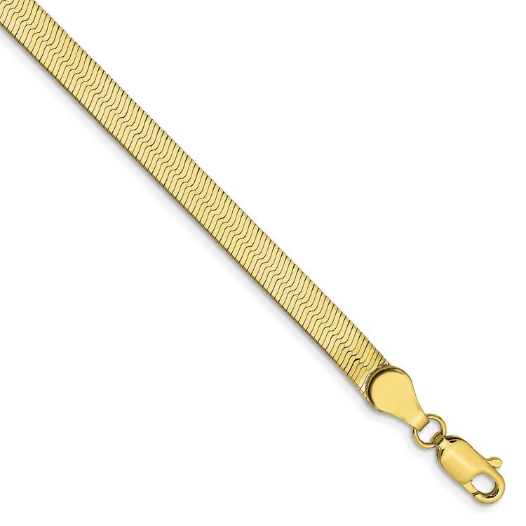 Mens Gold Classics™ 10kt. 4.0mm 18in. Silky Herringbone Chain