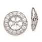 Pure Fire 14kt. White Gold Lab Grown Diamond 7mm Earring Jackets - image 1