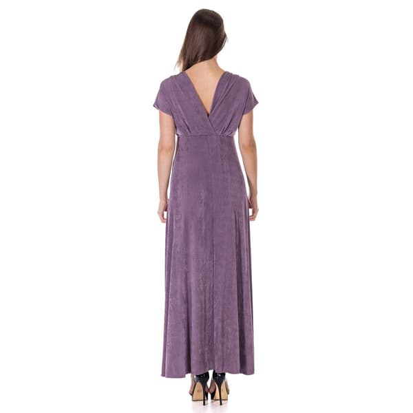 Womens 24/7 Comfort Apparel Side Slit Empire Waist