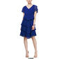 Plus Size SLNY Short Sleeve Jewel Neck Tier Empire Waist Dress - image 6