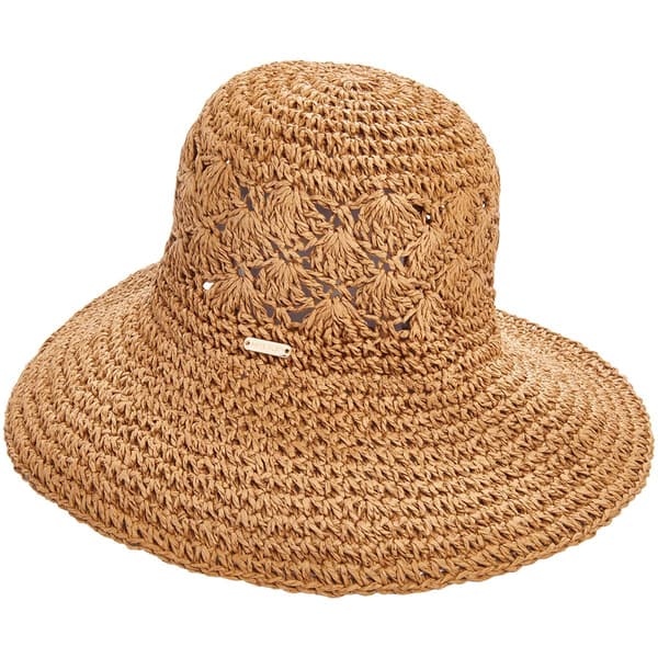 Womens Anne Klein Open Weave Cloche - Cinnamon
