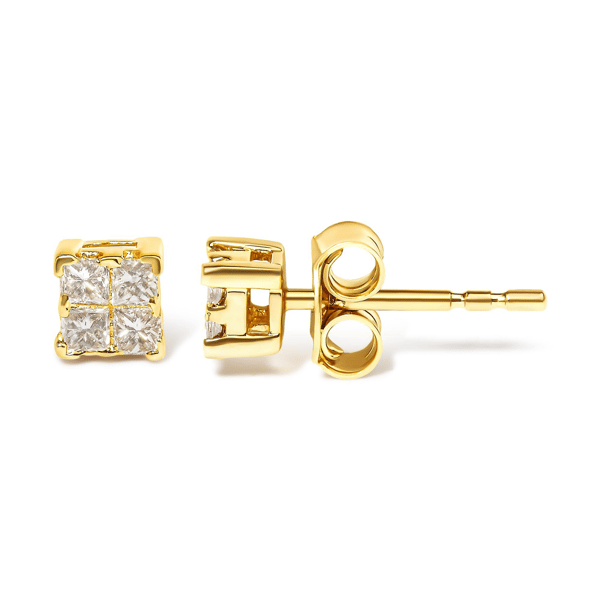 Haus of Brilliance 14kt. Gold 1/4ctw. Diamond Stud Earrings