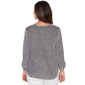 Petite Ruby Rd. Must Haves I Roll Tab Sleeve Stripe Blouse - image 2