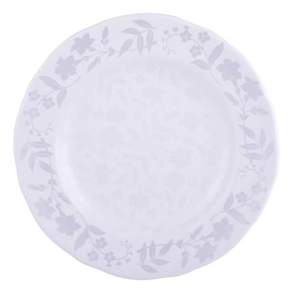 222 Fifth Refreshed Floral White Porcelain 12pc. Dinnerware Set