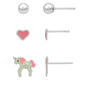 Sterling Silver 3pr. Multi Post Stud Earrings - image 1