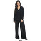 Juniors Almost Famous&#8482; 2pc. Chic Plisse Blouse & Wide Leg Pants - image 3