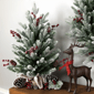 Northlight Real Touch™ 25in. Potted Flocked Fir Christmas Tree - image 1
