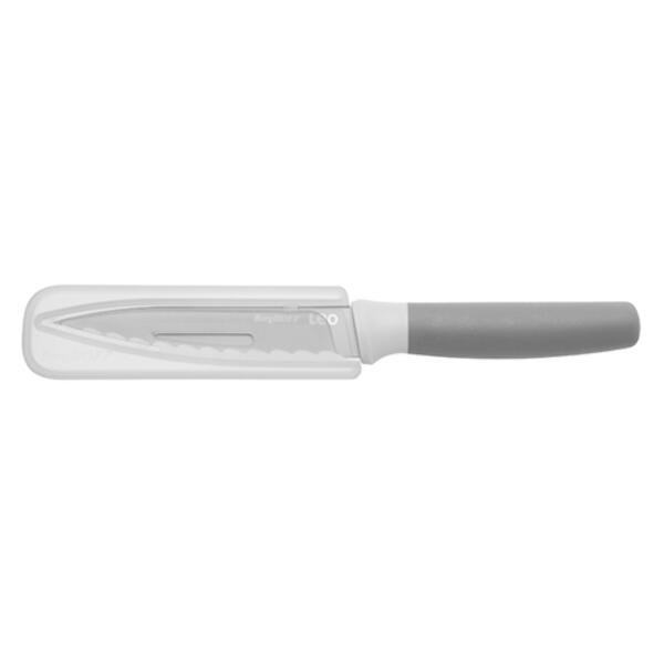 BergHOFF Leo Grey Serrated Utility Knife with Protective Sleeve