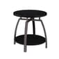Coaster Round End Table - Dark Grey & Black Nickel - image 2