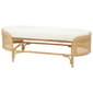 9th & Pike&#40;R&#41; Natural Brown Rattan Bench - image 1