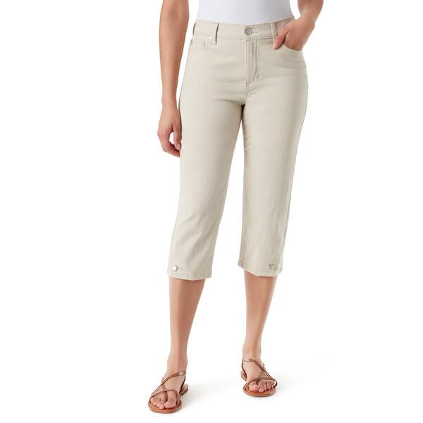 Womens Bandolino Mandie Solid Capri Pants w/Hem Detail - image 