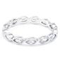 Sterling Silver Marquise Cubic Zirconia Band Ring - image 1