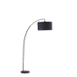 HomeRoots 86in. Black Arc Floor Lamp With Drum Shade - image 3
