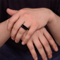 Mens Lynx Black Ion Plated Stainless Steel Ring with Black Agate - image 26
