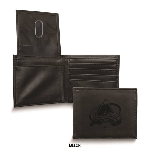 Mens NHL Colorado Avalanche Faux Leather Bifold Wallet