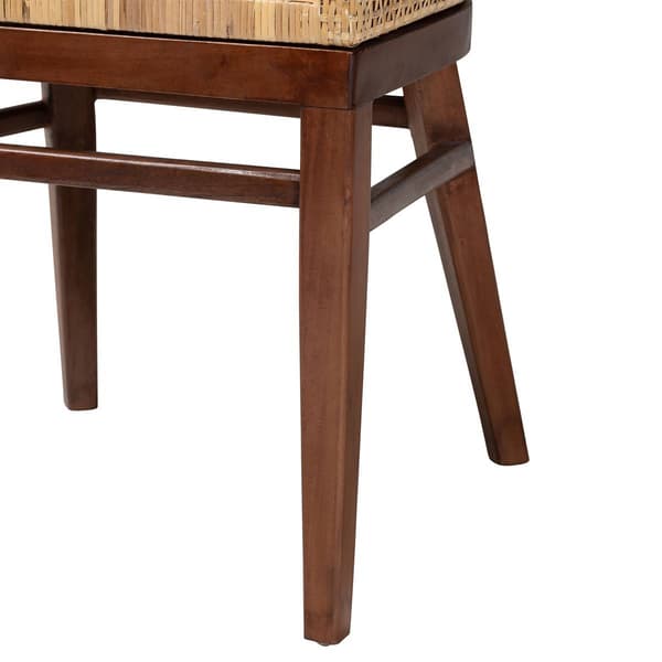 bali & pari Papua Modern Bohemian Acasia Wood Dining Chair