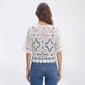 Womens Rabbit Rabbit Rabbit Elbow Sleeve Diamond Lace Shrug - image 2