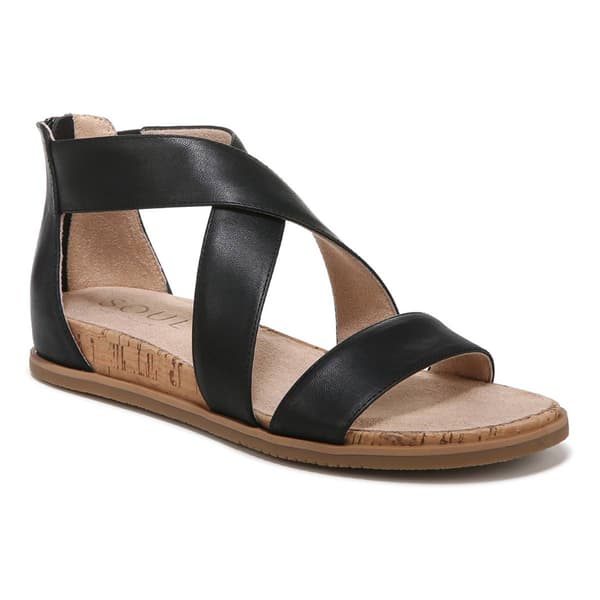 Womens SOUL Naturalizer Cindi Strappy Sandals - Black