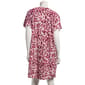 Plus Size Nicole Miller Short Sleeve Watercolor Leaves Nightshirt - image 3