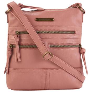 Stone Mountain Pink Leather Handbag Crossbody Bag