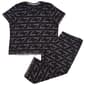 Plus Size Charmour Short Sleeve Love Script Capri Pajama Set - image 1