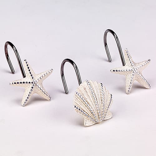Avanti Sequin Shells Shower Hooks - image 