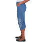 Womens Alfred Dunner Free Spirit Floral Applique Denim Capri - image 3