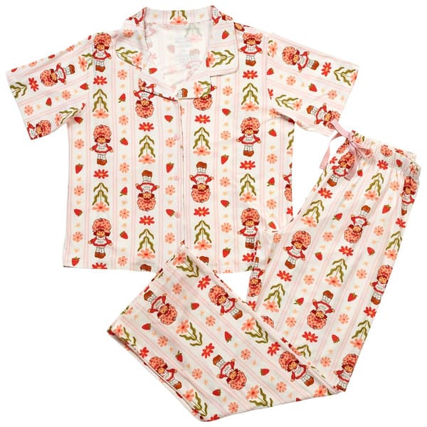 Womens Strawberry Shortcake(tm) Flowers & Stripes Pajama Set