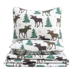 FreshFolds 3pc. Premium Nature Reversible Bedspread Quilt Set