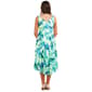Womens Robbie Bee Sleeveless Abstract Satin Drape A-Line Dress - image 3