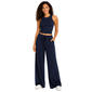 Juniors Hunter & Brown Knit Racer Back Tank and Linen Pants Set - image 1