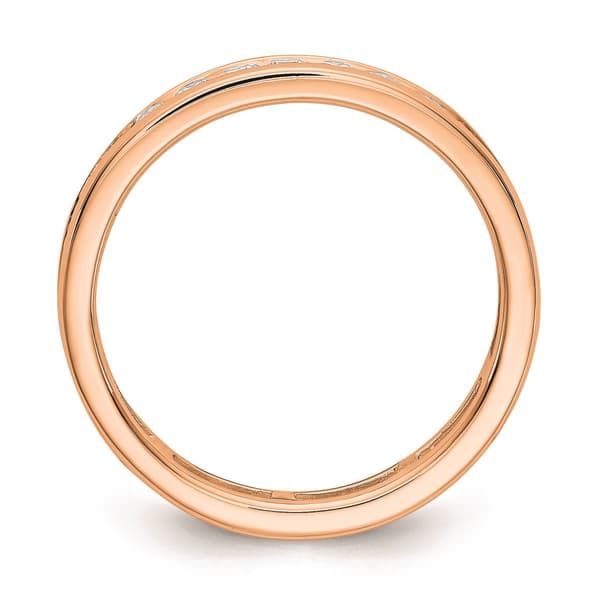 Pure Fire 14kt. Rose Gold Lab Grown 1ctw. Eternity Band