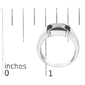 Mens Haus of Brilliance Enhanced Black & White Diamond Band Ring - image 6