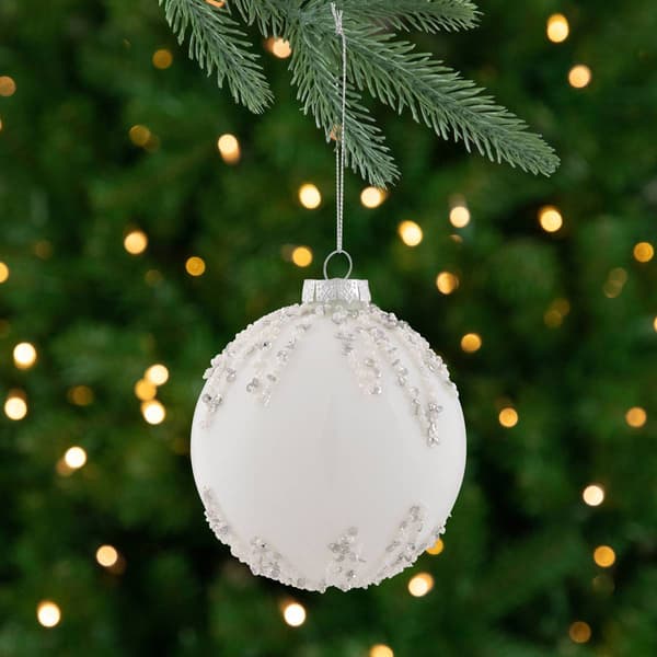 Northlight Seasonal 4in. Sequin Glass Ball Christmas Ornament