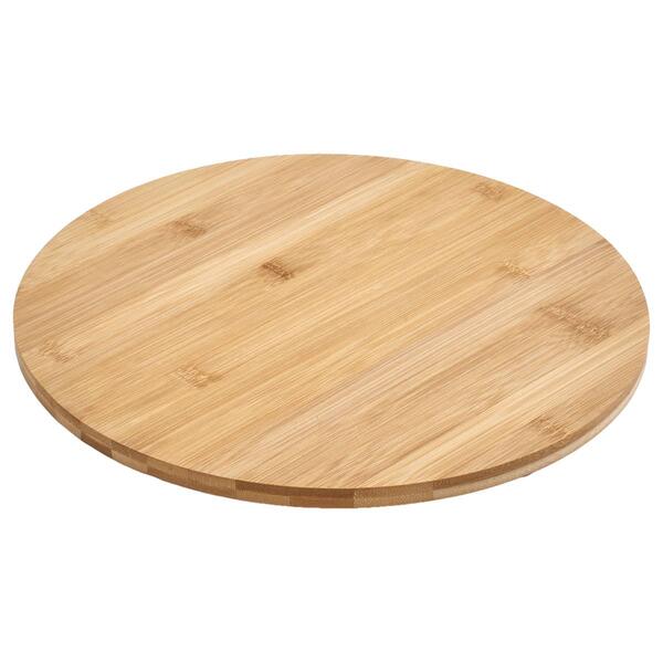 Gourmet Kitchen 13in. Bamboo Lazy Susan - image 
