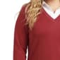 Plus Size NY Collection Long Sleeve Solid Two in One Blouse - image 4